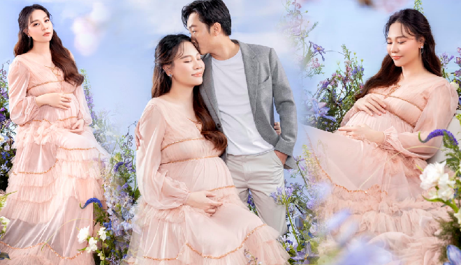 Đàm Thu Trang tung thêm ảnh bầu lần 2: Phu nhân hào môn có khác