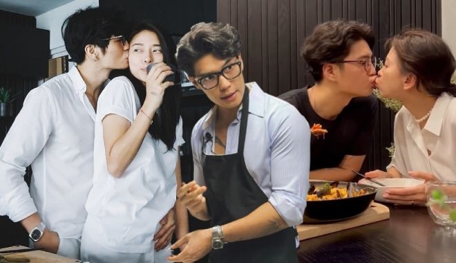 Ngô Thanh Vân được chồng chiều: Huy Trần nấu ăn, rửa bát đủ 3 bữa 