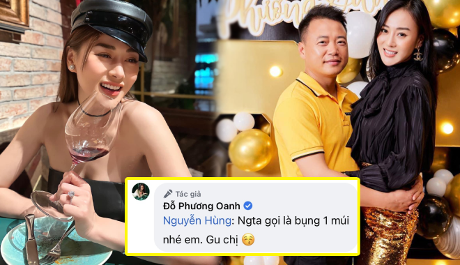 Phương Oanh khen Shark Bình bụng một múi là gu của mình