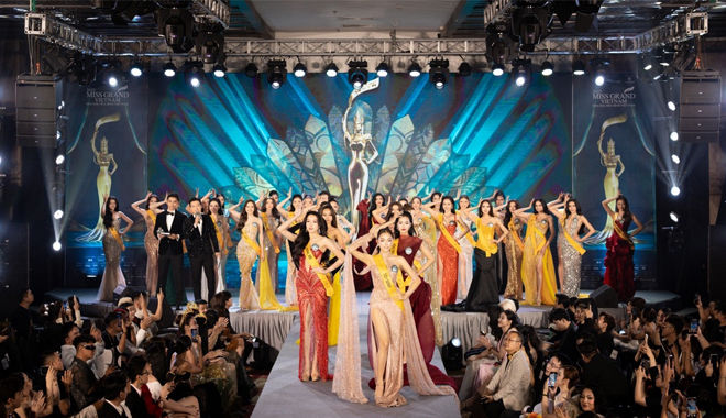Trao sash và công bố thí sinh Miss Grand Vietnam 2025